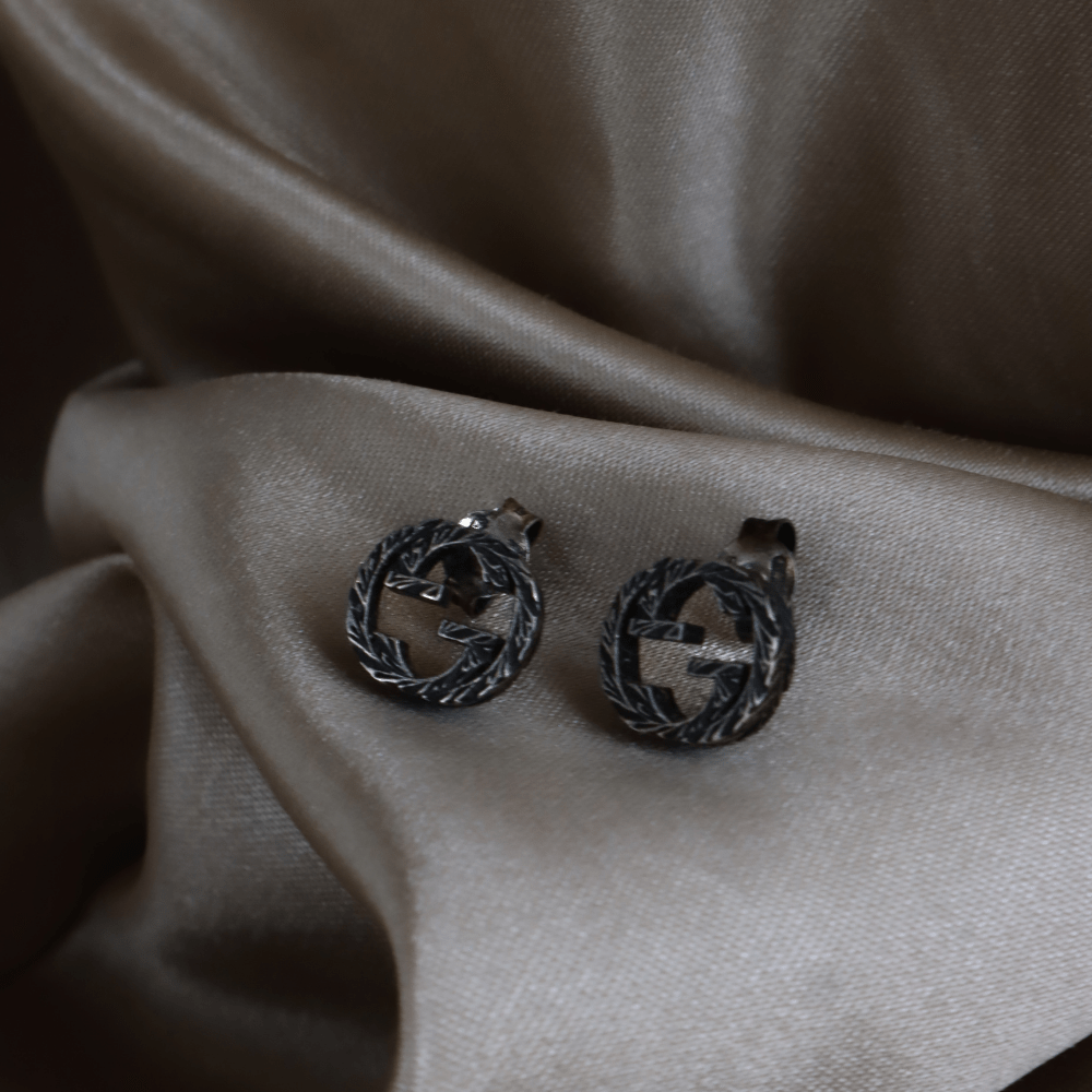 GUCCI Interlocking G銀耳環 | 經典設計 - Vintasy