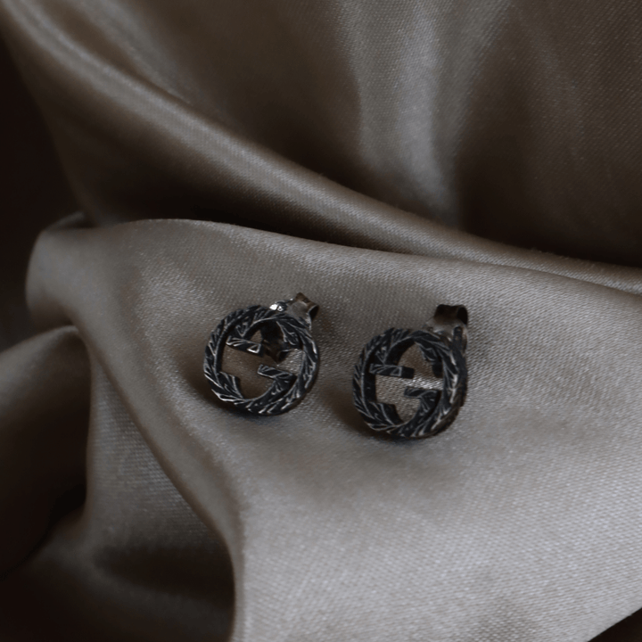 GUCCI Interlocking G銀耳環 | 經典設計 - Vintasy