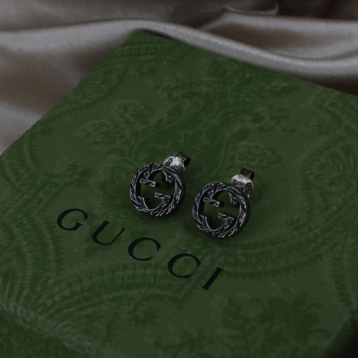 GUCCI Interlocking G銀耳環 | 經典設計 - Vintasy
