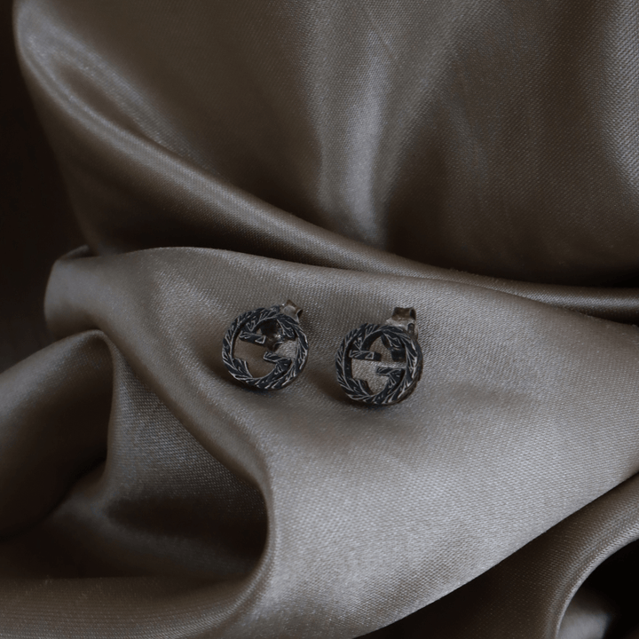 GUCCI Interlocking G銀耳環 | 經典設計 - Vintasy