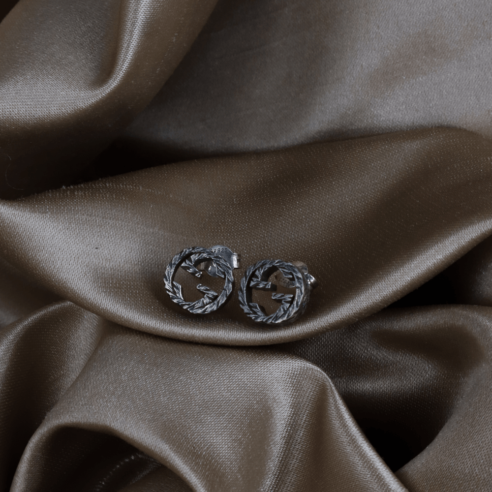 GUCCI Interlocking G銀耳環 | 經典設計 - Vintasy