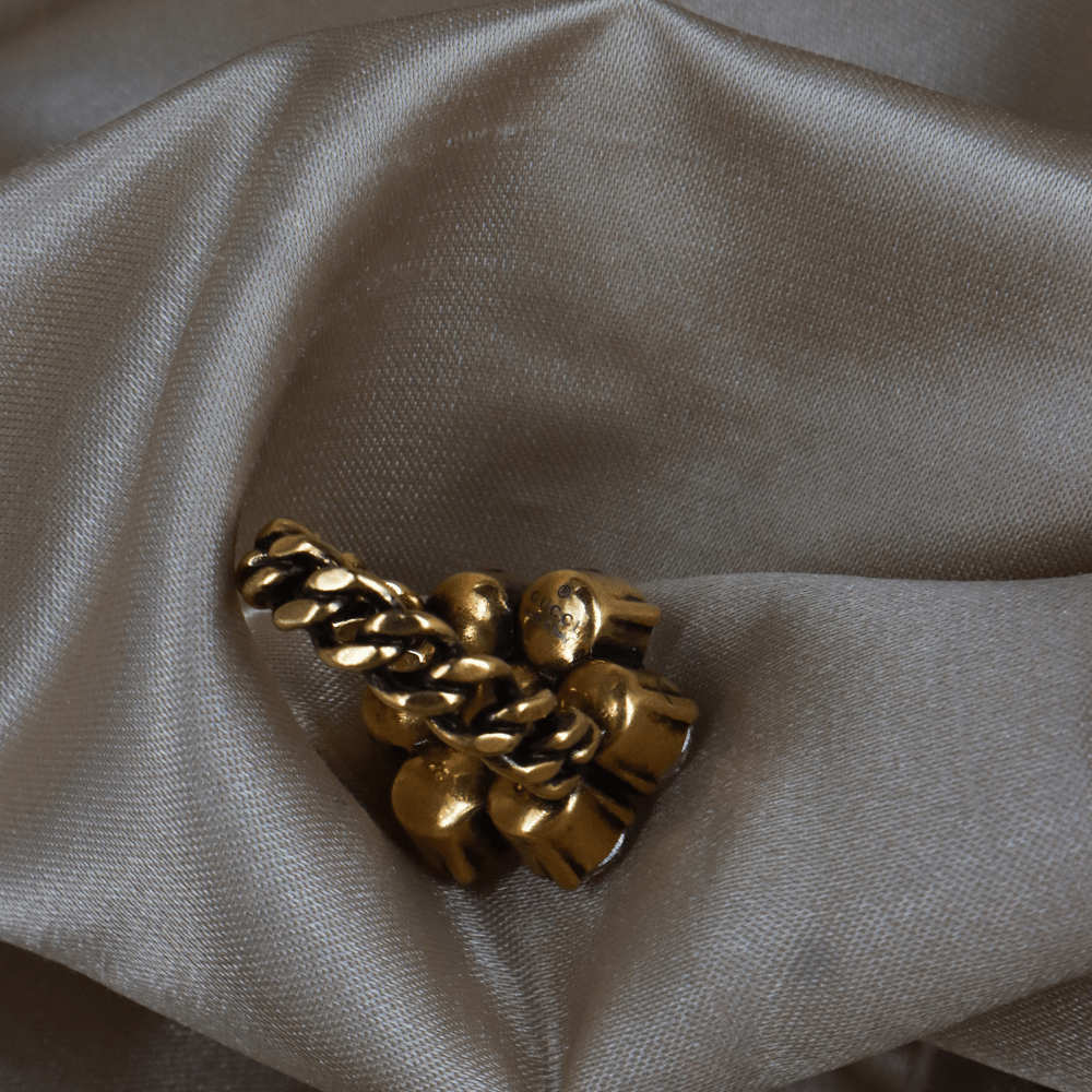 GUCCI 水鑽花形戒指 - Vintasy項鏈