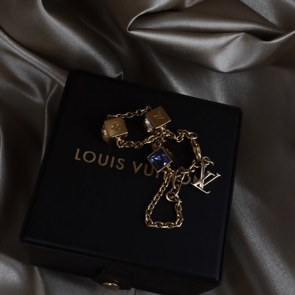 LOUIS VUITTON CUBE方塊吊墜手鏈（LV Cub款）| 附經典原盒 - Vintasy手鏈