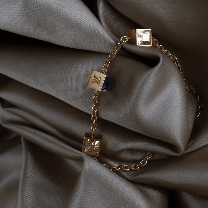LOUIS VUITTON CUBE方塊吊墜手鏈（LV Cub款）| 附經典原盒 - Vintasy手鏈