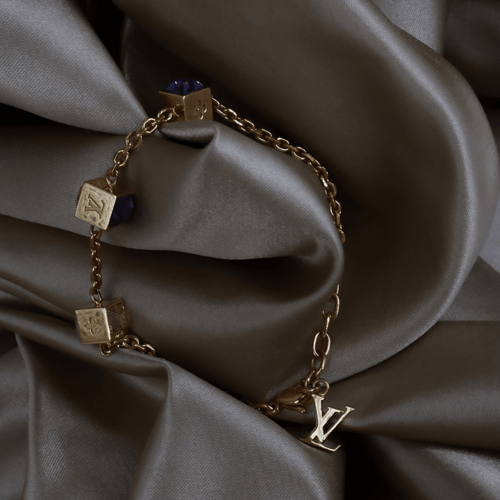LOUIS VUITTON CUBE方塊吊墜手鏈（LV Cub款）| 附經典原盒 - Vintasy手鏈