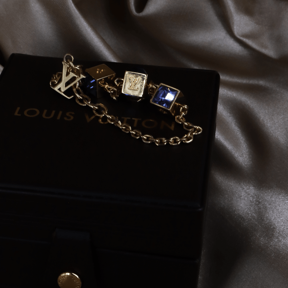 LOUIS VUITTON CUBE方塊吊墜手鏈（LV Cub款）| 附經典原盒 - Vintasy手鏈