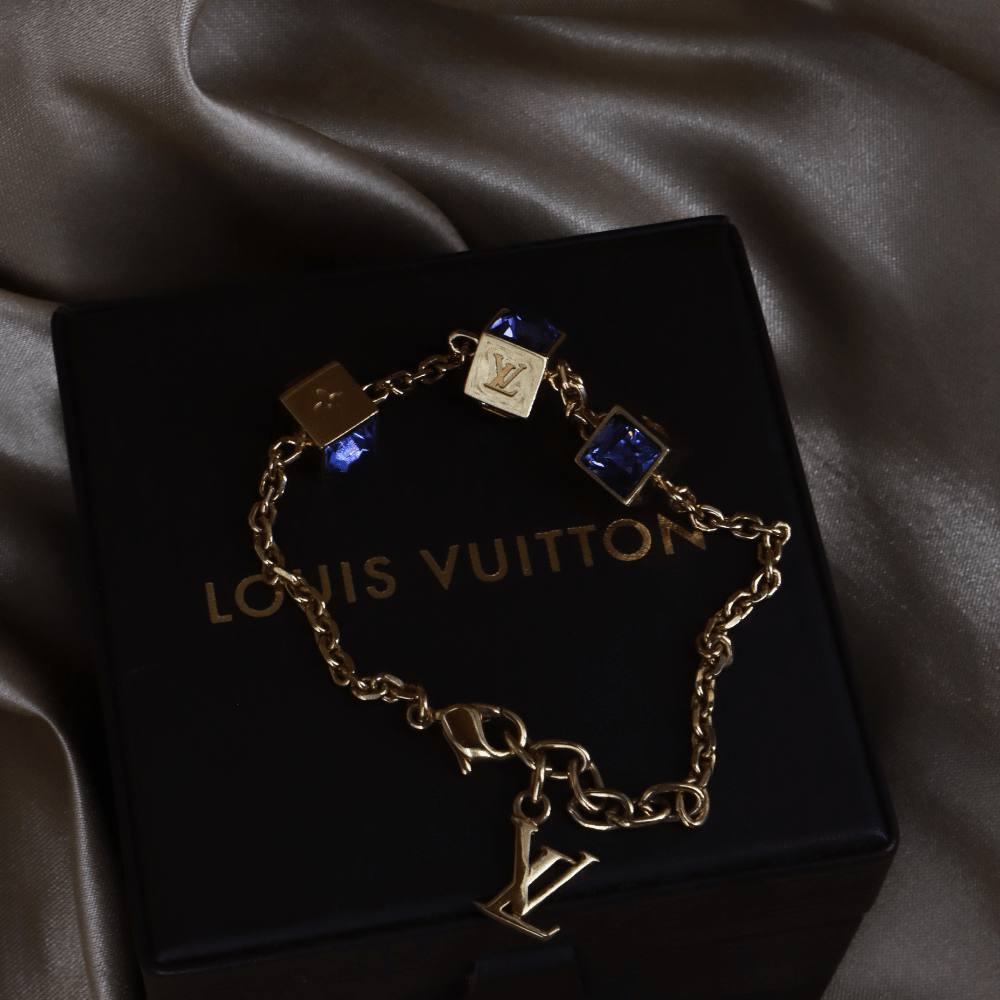 LOUIS VUITTON CUBE方塊吊墜手鏈（LV Cub款）| 附經典原盒 - Vintasy手鏈