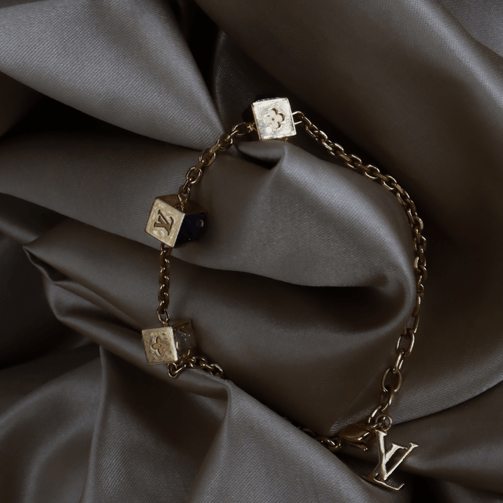 LOUIS VUITTON CUBE方塊吊墜手鏈（LV Cub款）| 附經典原盒 - Vintasy手鏈