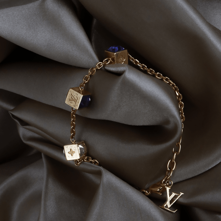 LOUIS VUITTON CUBE方塊吊墜手鏈（LV Cub款）| 附經典原盒 - Vintasy手鏈