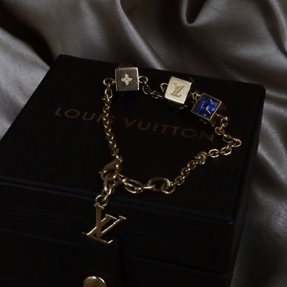 LOUIS VUITTON CUBE方塊吊墜手鏈（LV Cub款）| 附經典原盒 - Vintasy手鏈