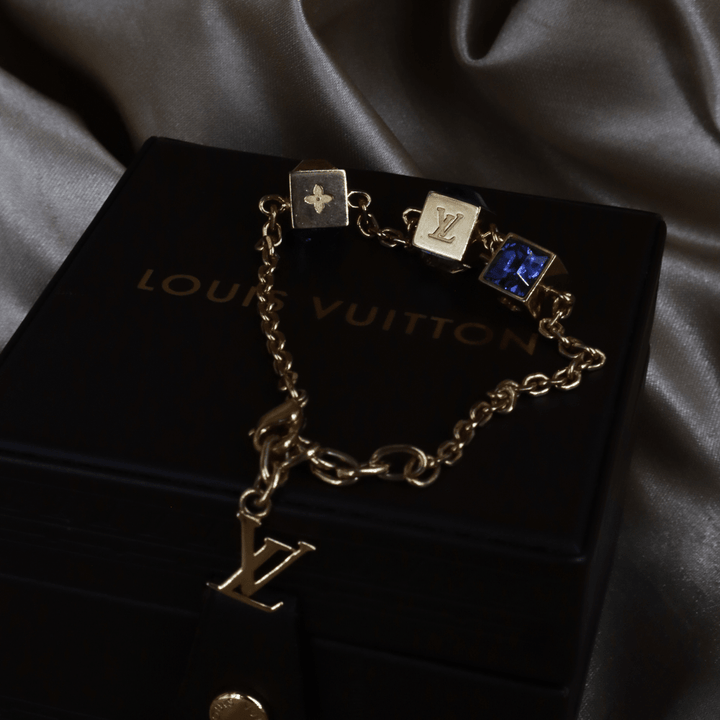 LOUIS VUITTON CUBE方塊吊墜手鏈（LV Cub款）| 附經典原盒 - Vintasy手鏈