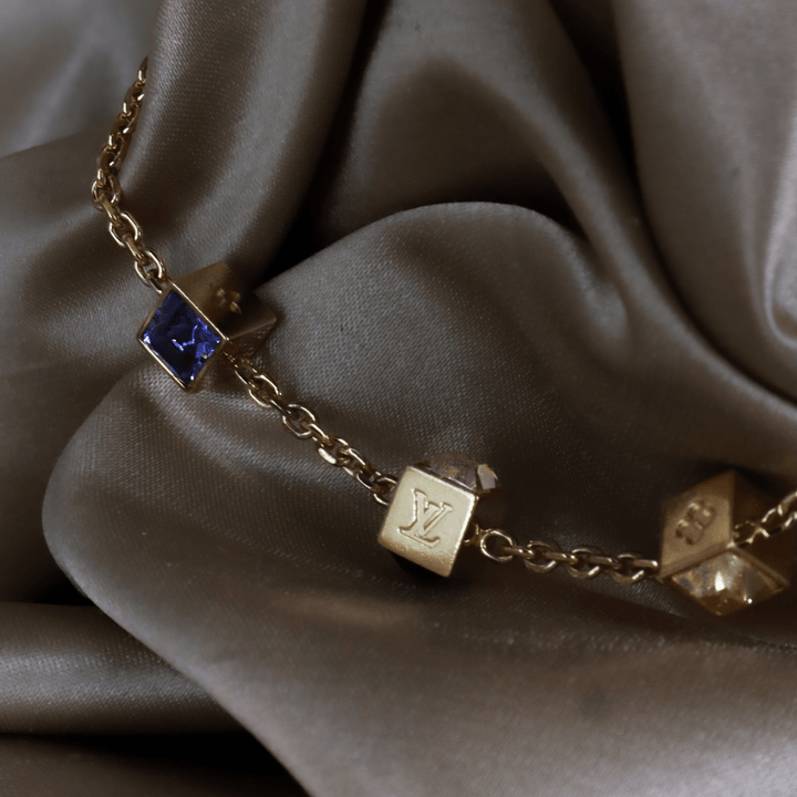 Louis Vuitton Logo Cube Bracelet 手鏈 ｜2000年代經典 - Vintasy