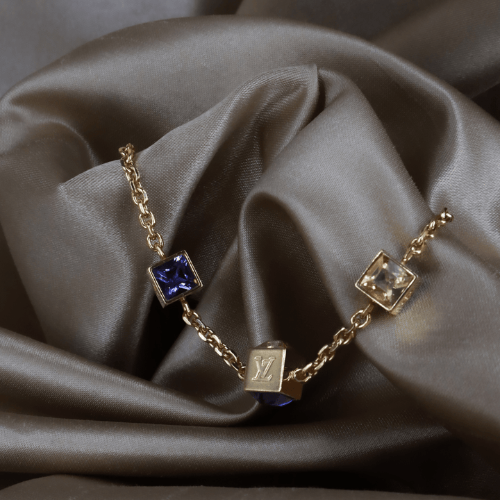 Louis Vuitton Logo Cube Bracelet 手鏈 ｜2000年代經典 - Vintasy