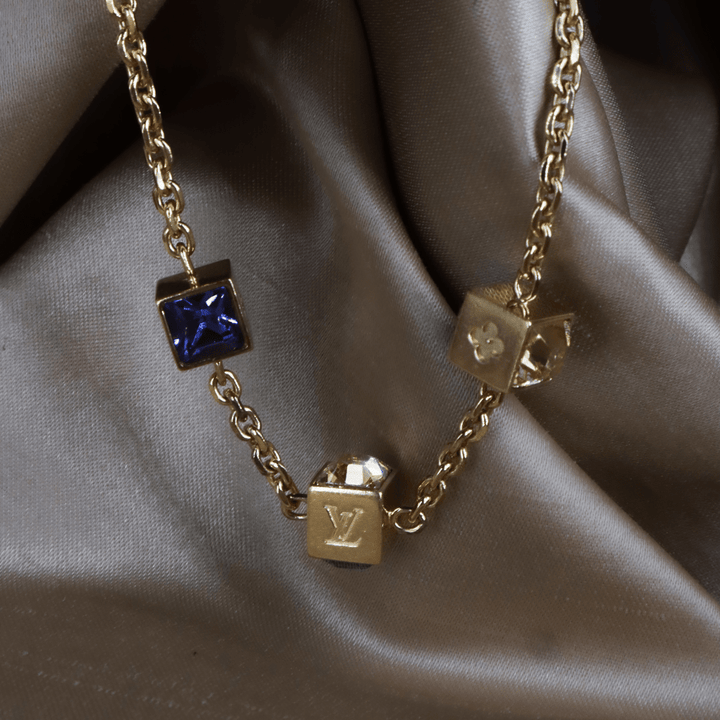 Louis Vuitton Logo Cube Bracelet 手鏈 ｜2000年代經典 - Vintasy