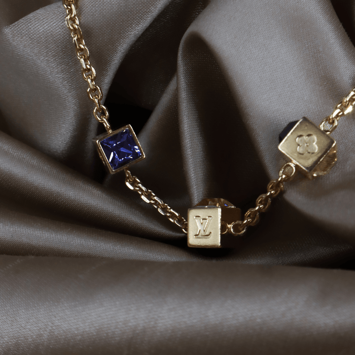 Louis Vuitton Logo Cube Bracelet 手鏈 ｜2000年代經典 - Vintasy