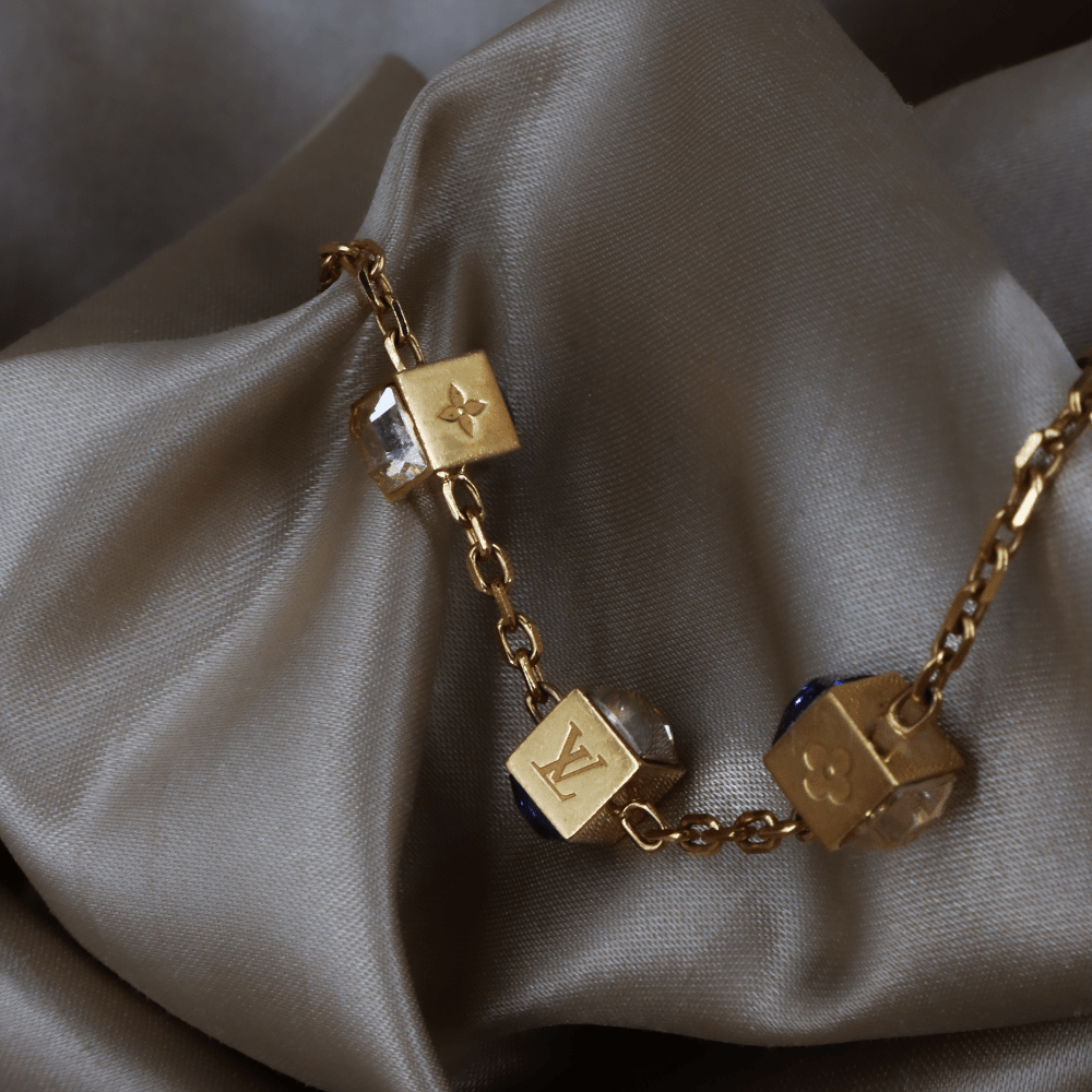Louis Vuitton Logo Cube Bracelet 手鏈 ｜2000年代經典 - Vintasy