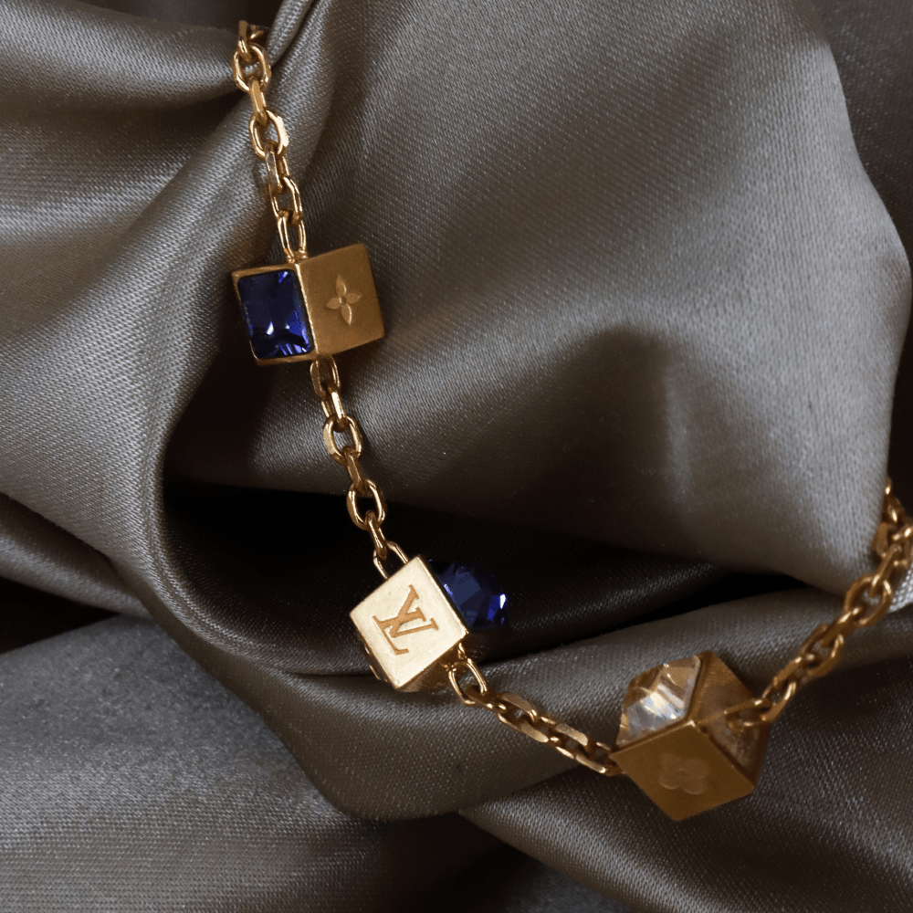 Louis Vuitton Logo Cube Bracelet 手鏈 ｜2000年代經典 - Vintasy