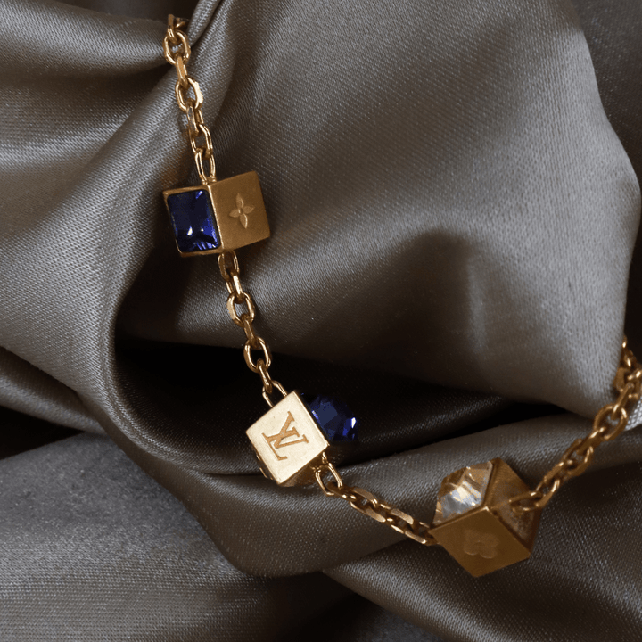 Louis Vuitton Logo Cube Bracelet 手鏈 ｜2000年代經典 - Vintasy