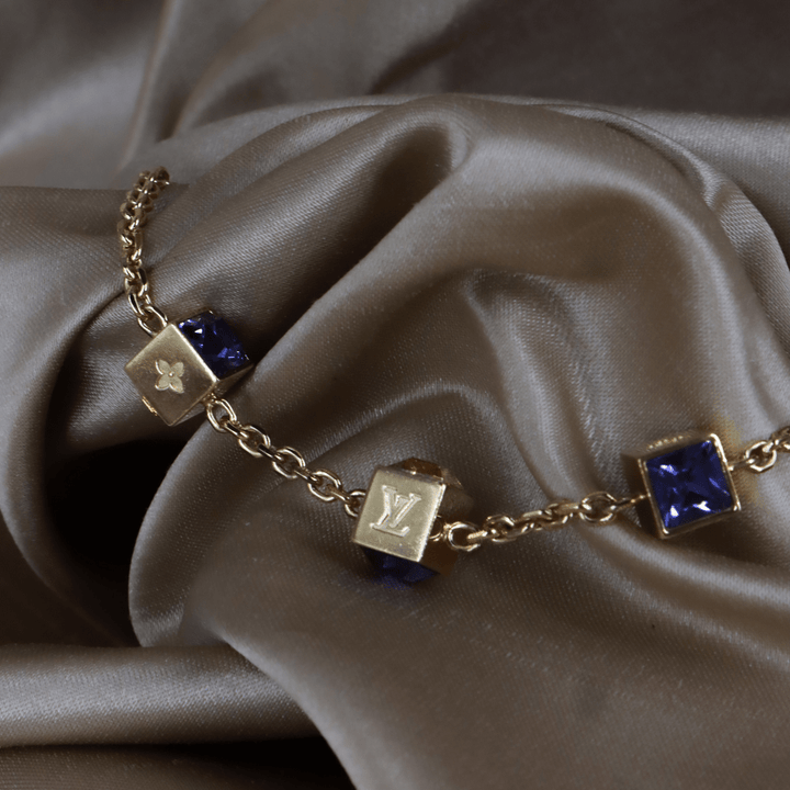Louis Vuitton Logo Cube Bracelet 手鏈 ｜2000年代經典 - Vintasy