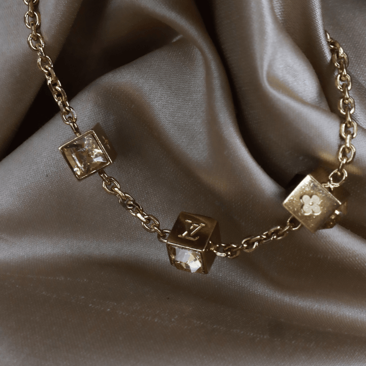 Louis Vuitton Logo Cube Bracelet 手鏈 ｜2000年代經典 - Vintasy