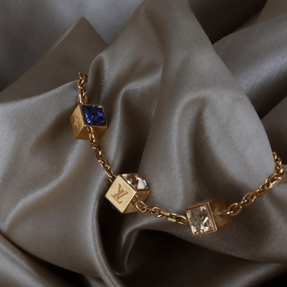 Louis Vuitton Logo Cube Bracelet 手鏈 ｜2000年代經典 - Vintasy