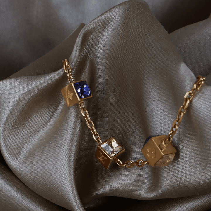 Louis Vuitton Logo Cube Bracelet 手鏈 ｜2000年代經典 - Vintasy