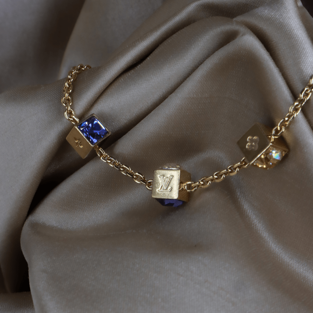 Louis Vuitton Logo Cube Bracelet 手鏈 ｜2000年代經典 - Vintasy