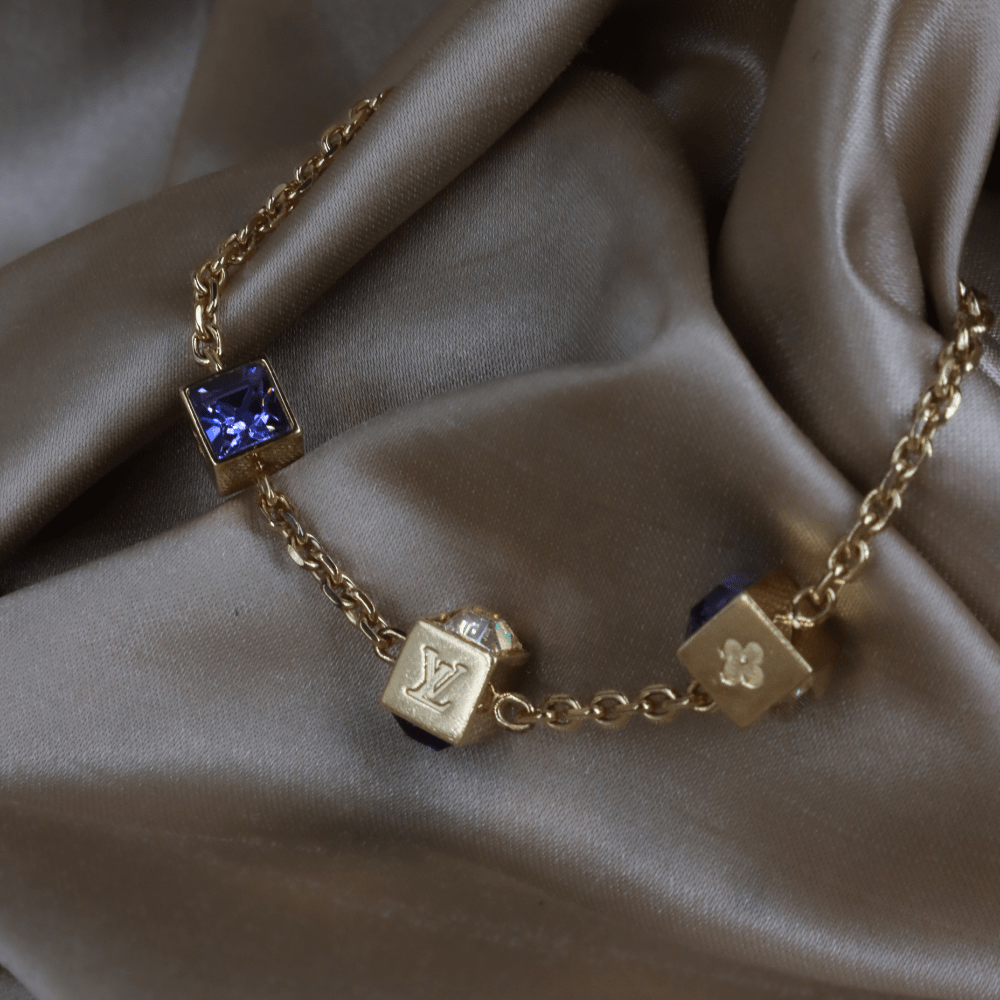 Louis Vuitton Logo Cube Bracelet 手鏈 ｜2000年代經典 - Vintasy