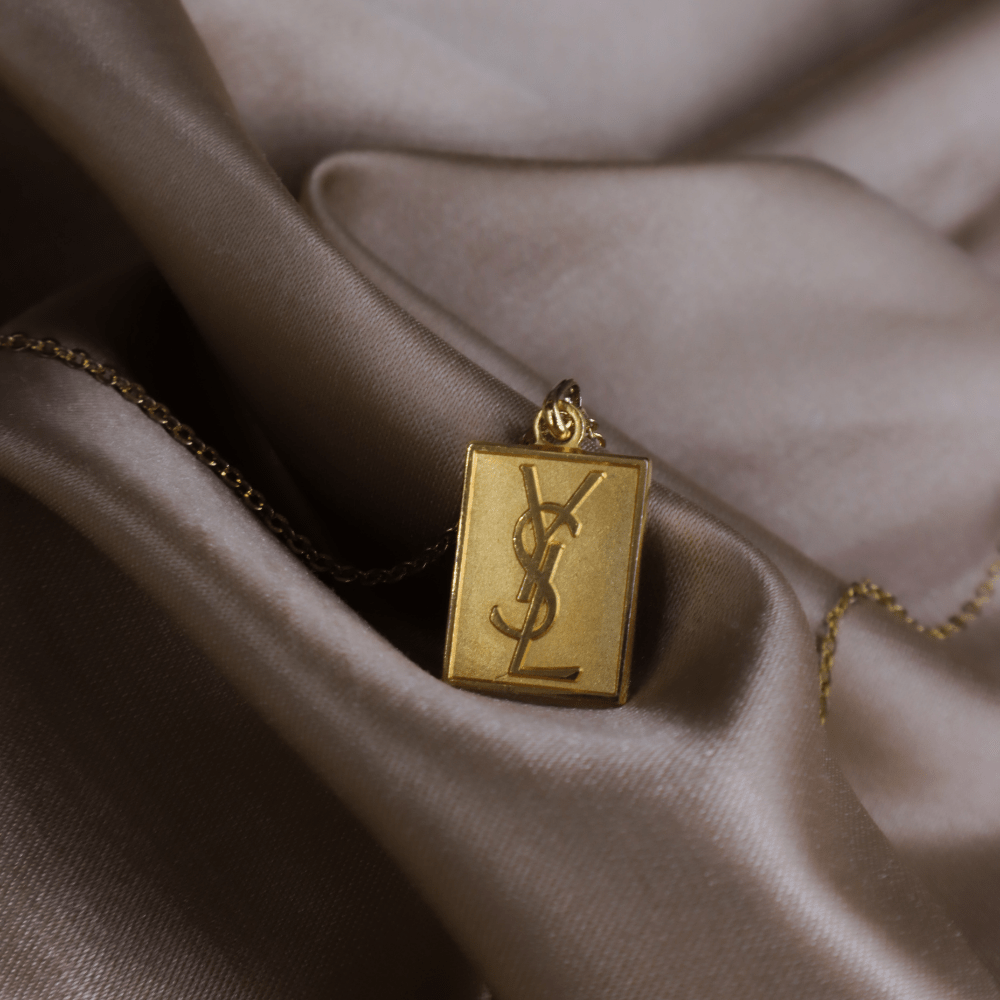 Saint Laurent YSL LOGO 吊墜項鏈 | YSL Saint Laurent - Vintasy