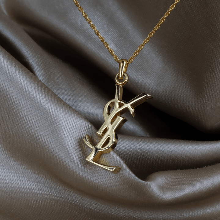 YSL Logo 吊墜項鏈 | SAINT LAURENT PARIS 未使用美品 | 特價發售只限一條！ - Vintasy