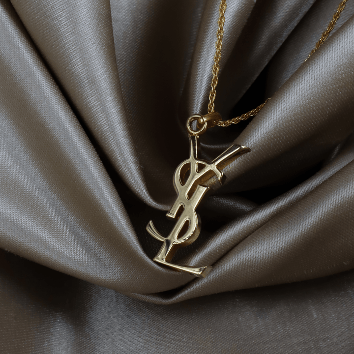 YSL Logo 吊墜項鏈 | SAINT LAURENT PARIS 未使用美品 | 特價發售只限一條！ - Vintasy