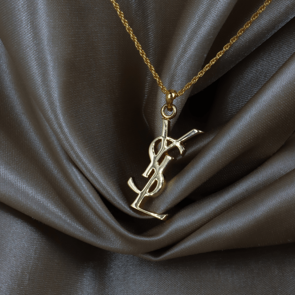 YSL Logo 吊墜項鏈 | SAINT LAURENT PARIS 未使用美品 | 特價發售只限一條！ - Vintasy