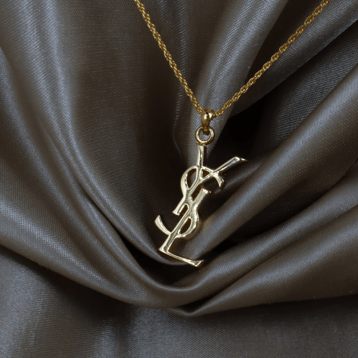 YSL Logo 吊墜項鏈 | SAINT LAURENT PARIS 未使用美品 | 特價發售只限一條！ - Vintasy