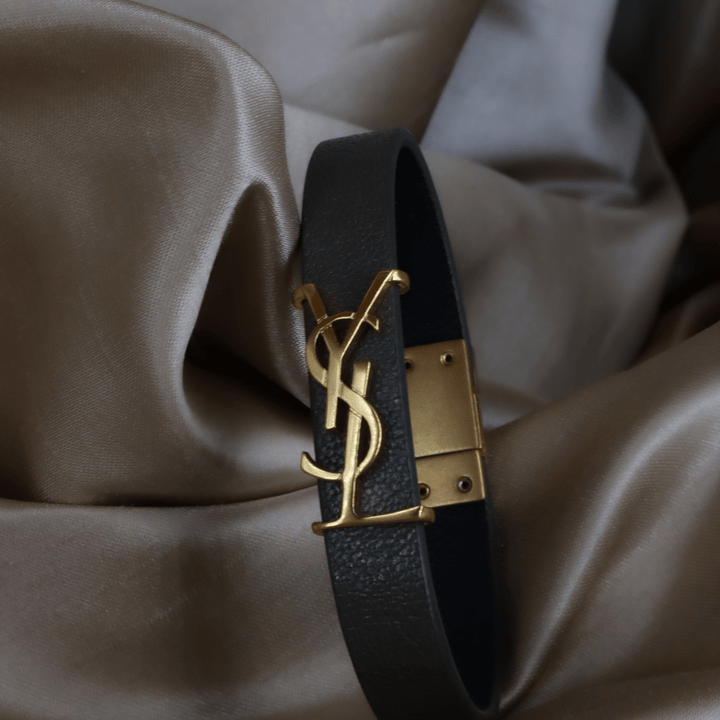 YSL Logo 皮手帶 | SAINT LAURENT PARIS - Vintasy