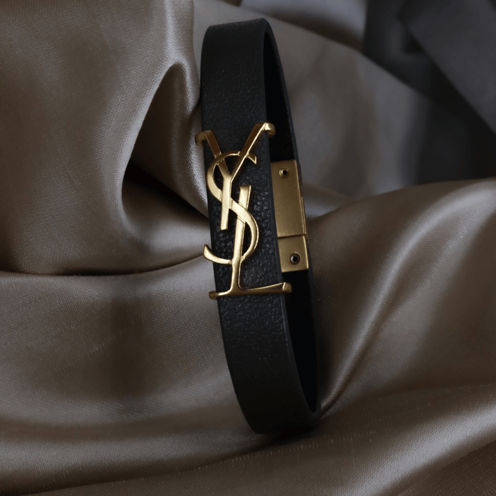 YSL Logo 皮手帶 | SAINT LAURENT PARIS - Vintasy