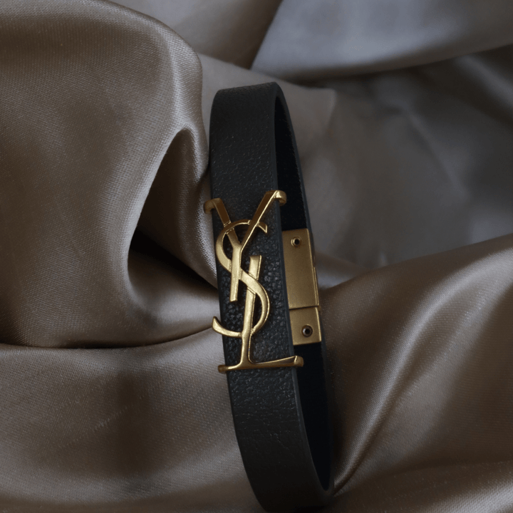 YSL Logo 皮手帶 | SAINT LAURENT PARIS - Vintasy