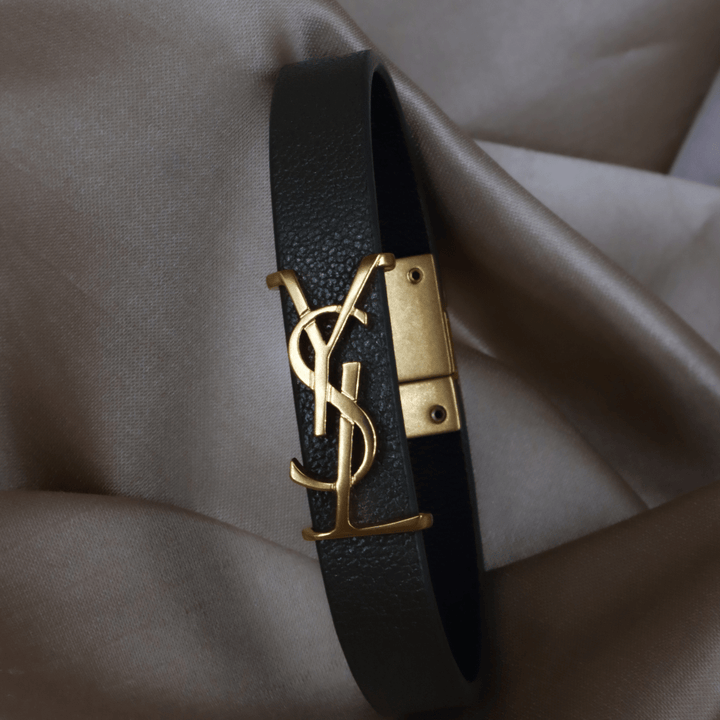 YSL Logo 皮手帶 | SAINT LAURENT PARIS - Vintasy