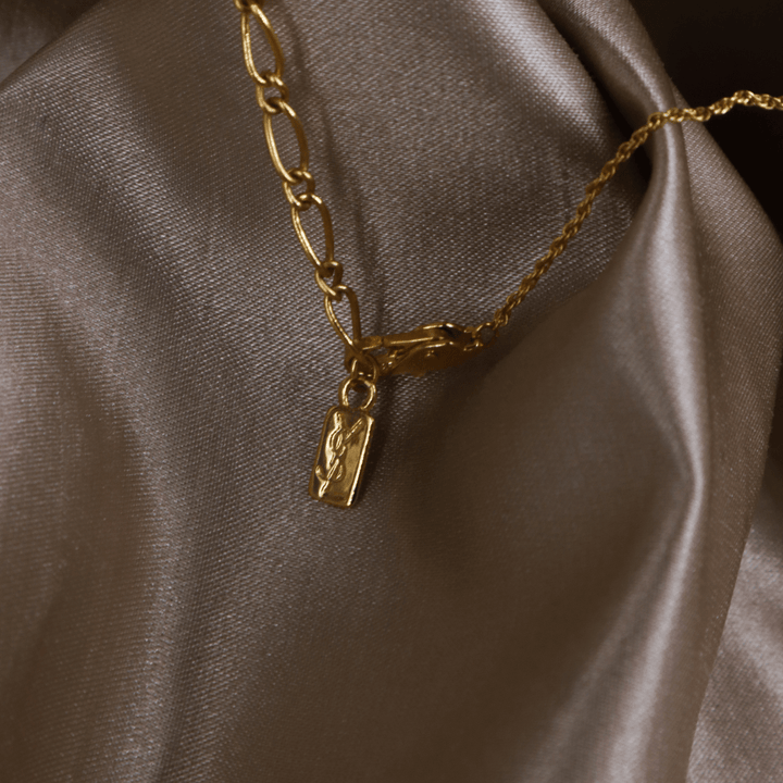 YSL Logo 吊墜項鏈 | SAINT LAURENT PARIS - Vintasy