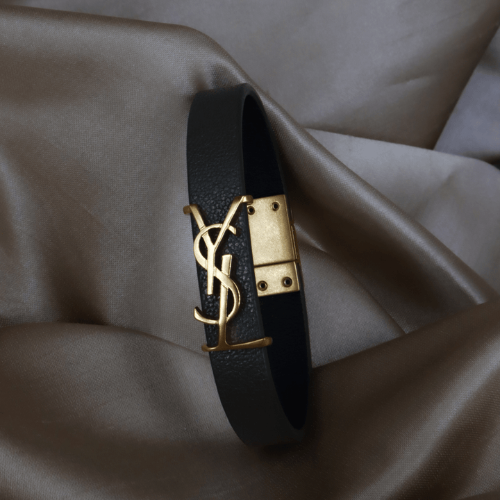 YSL Logo 皮手帶 | SAINT LAURENT PARIS - Vintasy