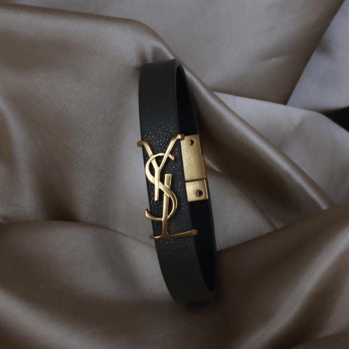 YSL Logo 皮手帶 | SAINT LAURENT PARIS - Vintasy