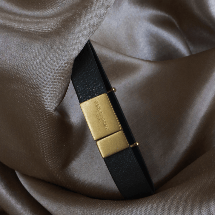 YSL Logo 皮手帶 | SAINT LAURENT PARIS - Vintasy