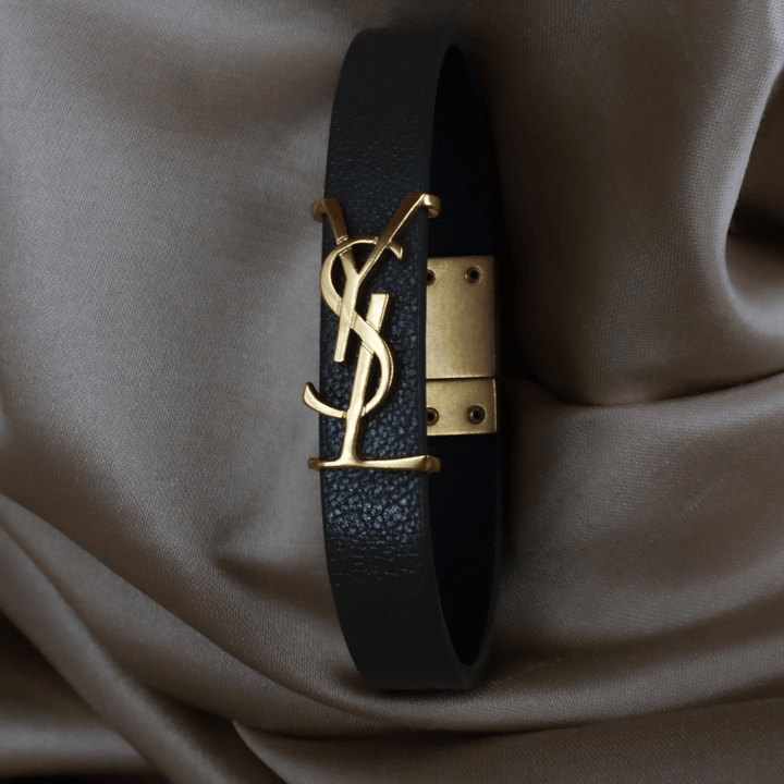 YSL Logo 皮手帶 | SAINT LAURENT PARIS - Vintasy