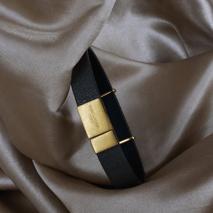 YSL Logo 皮手帶 | SAINT LAURENT PARIS - Vintasy