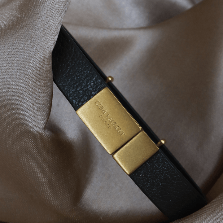 YSL Logo 皮手帶 | SAINT LAURENT PARIS - Vintasy