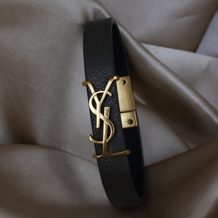 YSL Logo 皮手帶 | SAINT LAURENT PARIS - Vintasy