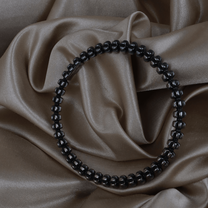 Yves Saint Laurent 黑色骨節感手鈪（Sculptural Black Bangle款）｜未使用品 - Vintasy手鏈