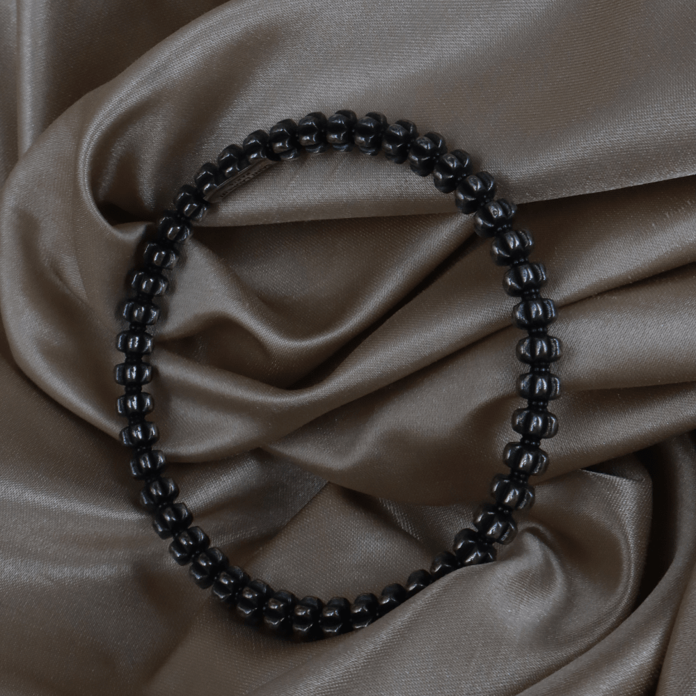 Yves Saint Laurent 黑色骨節感手鈪（Sculptural Black Bangle款）｜未使用品 - Vintasy手鏈