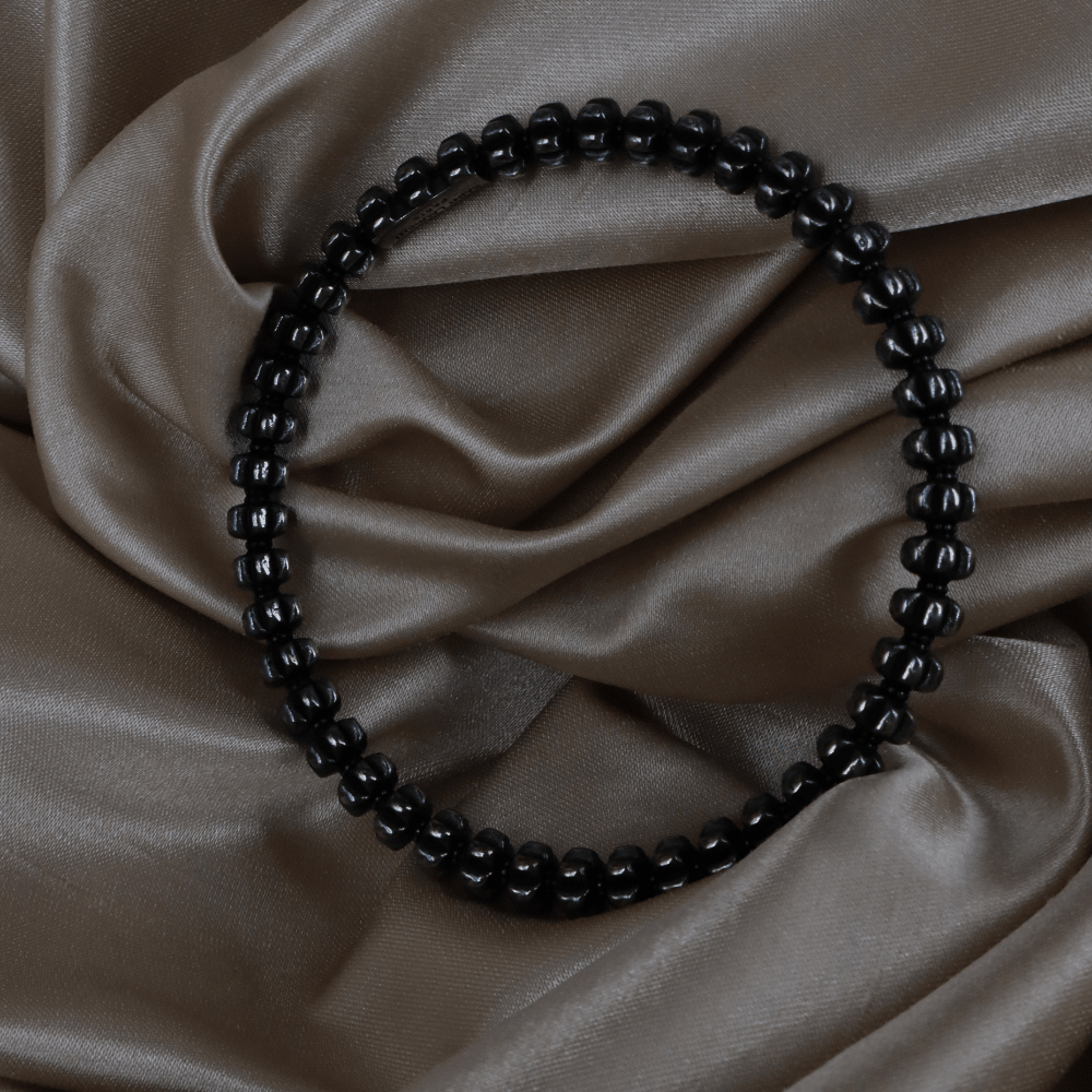 Yves Saint Laurent 黑色骨節感手鈪（Sculptural Black Bangle款）｜未使用品 - Vintasy手鏈
