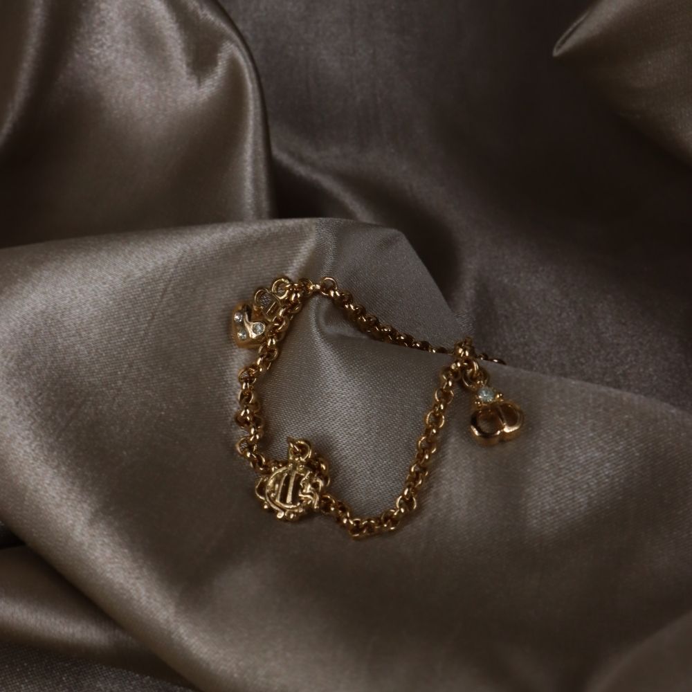 CHRISTIAN DIOR 1995 絕版吊墜手鏈 - Vintasy