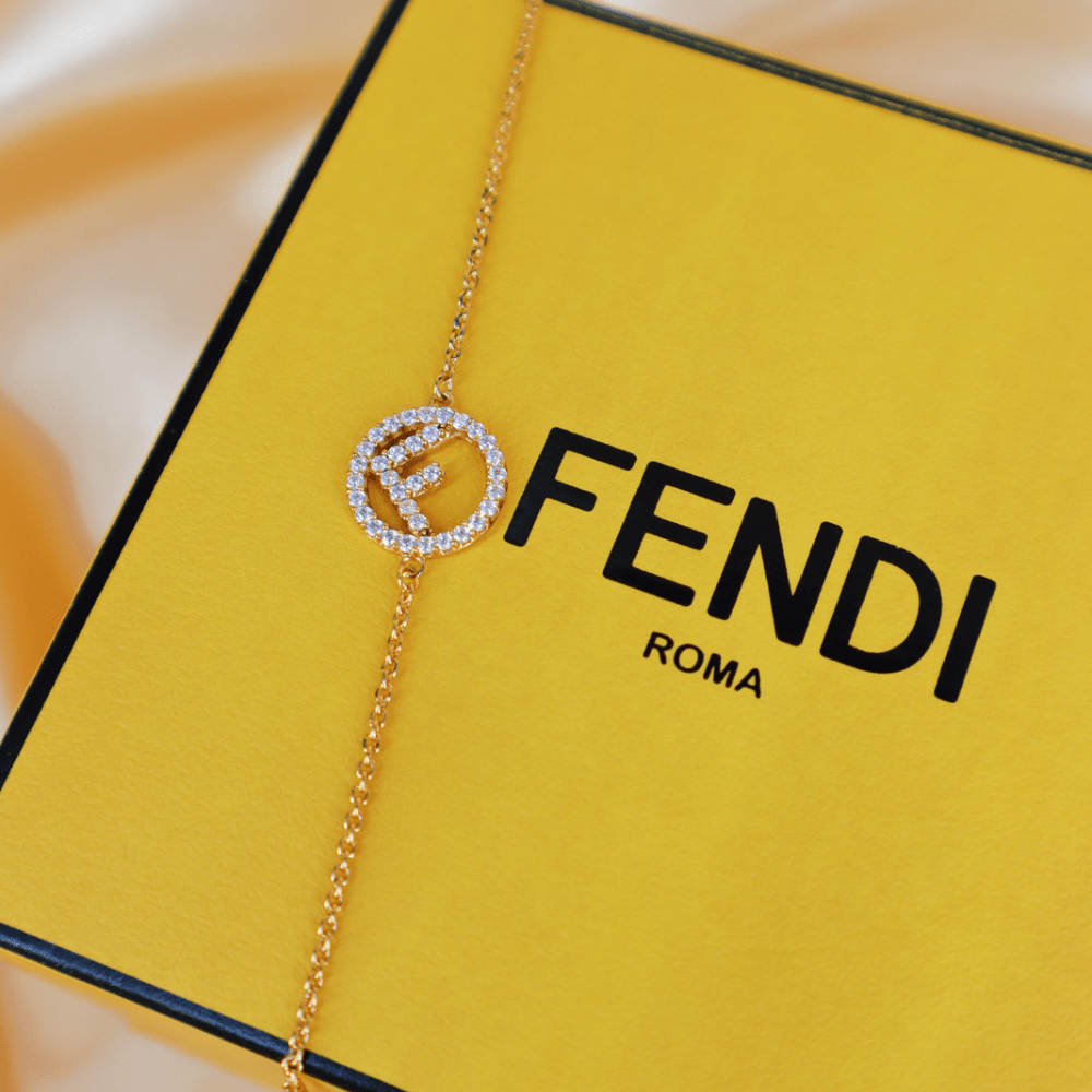 F is Fendi 閃石手鏈 | 經典品牌標誌 | 未使用美品 - Vintasy手鏈